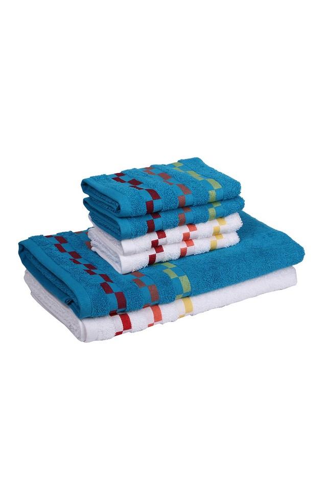 T-Fal Dual Terry Stripe Kitchen Towel, 2 Piece Set, Navy