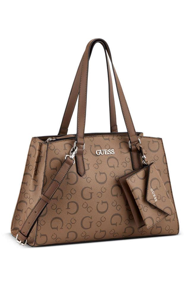 Guess Kamryn Q Logo Shoulder Bag in Brown