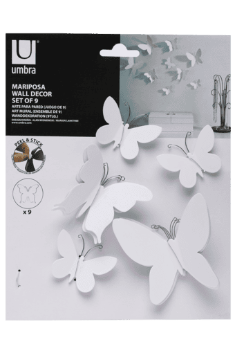 Buy Umbra Mariposa Butterfly Wall Decor Set Of 9 Shoppers Stop