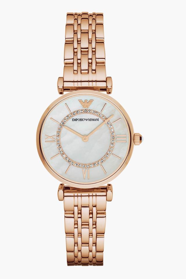 Buy EMPORIO ARMANI Womens 34 mm Mother Of Pearl Dial Stainless Steel Analog  Watch - AR60065 | Shoppers Stop