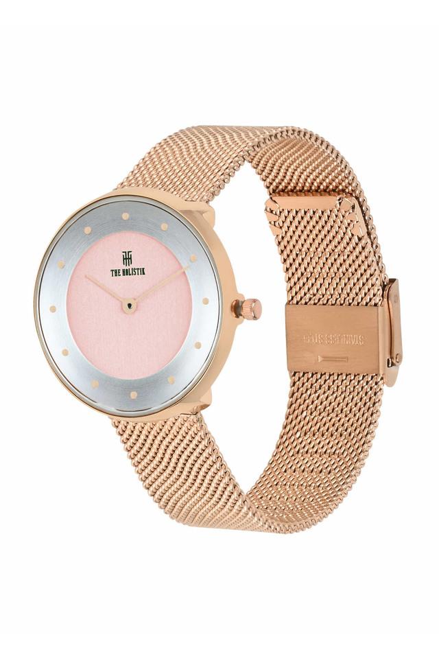 Buy THE HOLISTIK Mystique 32.4 mm Pink Dial Metal Analog Watch For