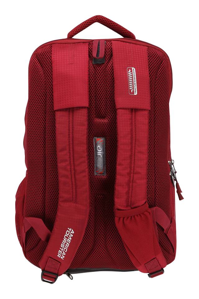 Buy AMERICAN TOURISTER Red Unisex 2 Compartment Zip Closure Laptop Backpack Shoppers Stop