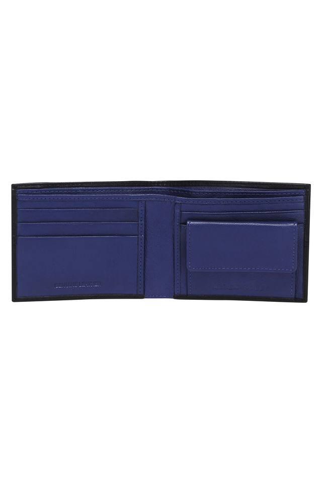 Buy Allen Solly Men Blue Printed Leather Two Fold Wallet - Wallets for Men  11607584