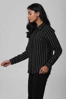 Black white 2024 striped shirt womens