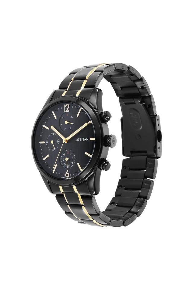 Buy TITAN Mens 44.5 mm Titan Watch Anthracite Dial Stainless Steel Analog Watch 1805KM03 Shoppers Stop