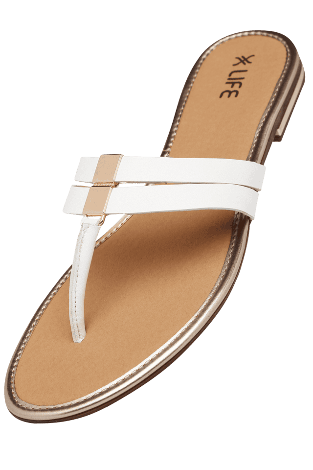 Chappal white on sale