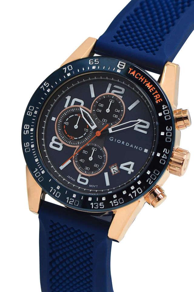 Buy GIORDANO 46 mm Blue Dial Silicon Analog Watch For Men GZ