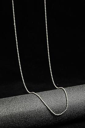 Mens silver ball on sale chain