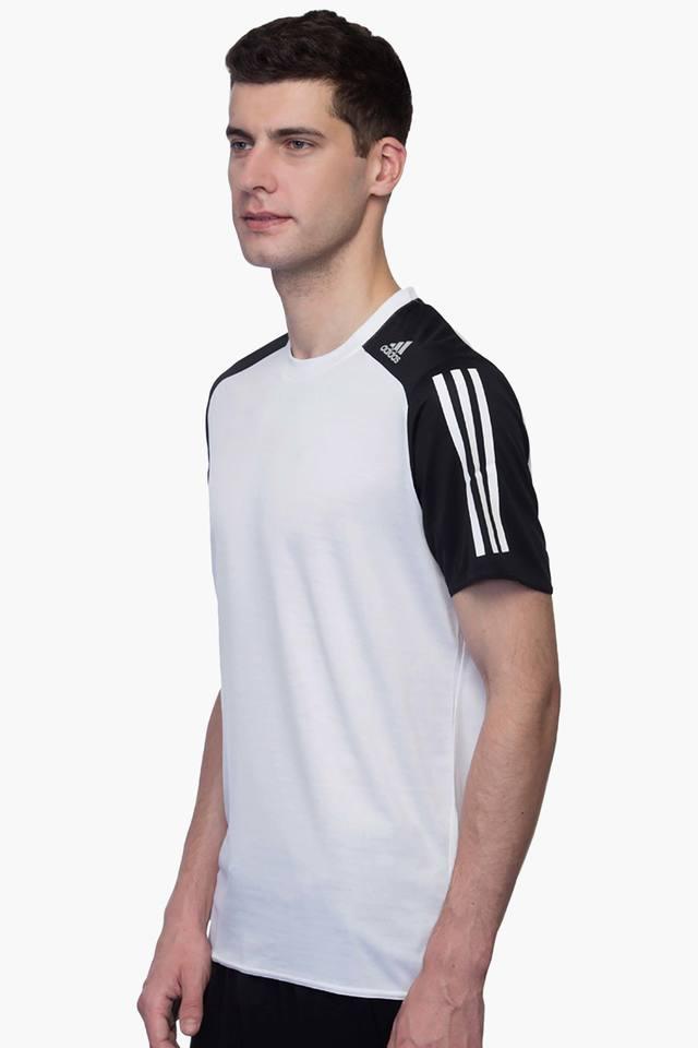 Buy ADIDAS Solid Men Round Neck Black T-Shirt Online at Best Prices in India