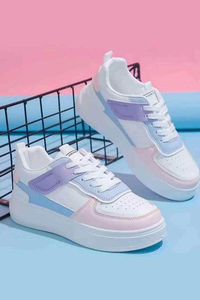 Synthetic Slipon Girls Sneakers