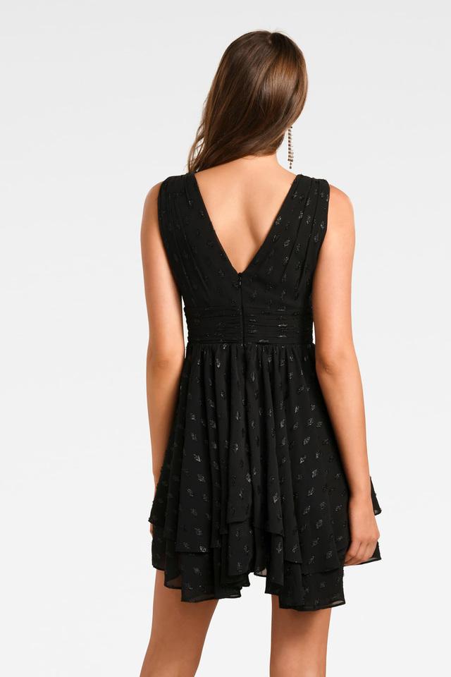 Love Skater Dress With Cross Back in Black | Lyst