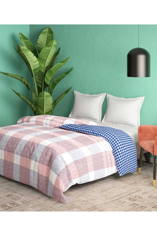 Buy PORTICO Printed 80 GSM Blue Color King Size Comforter Shoppers Stop