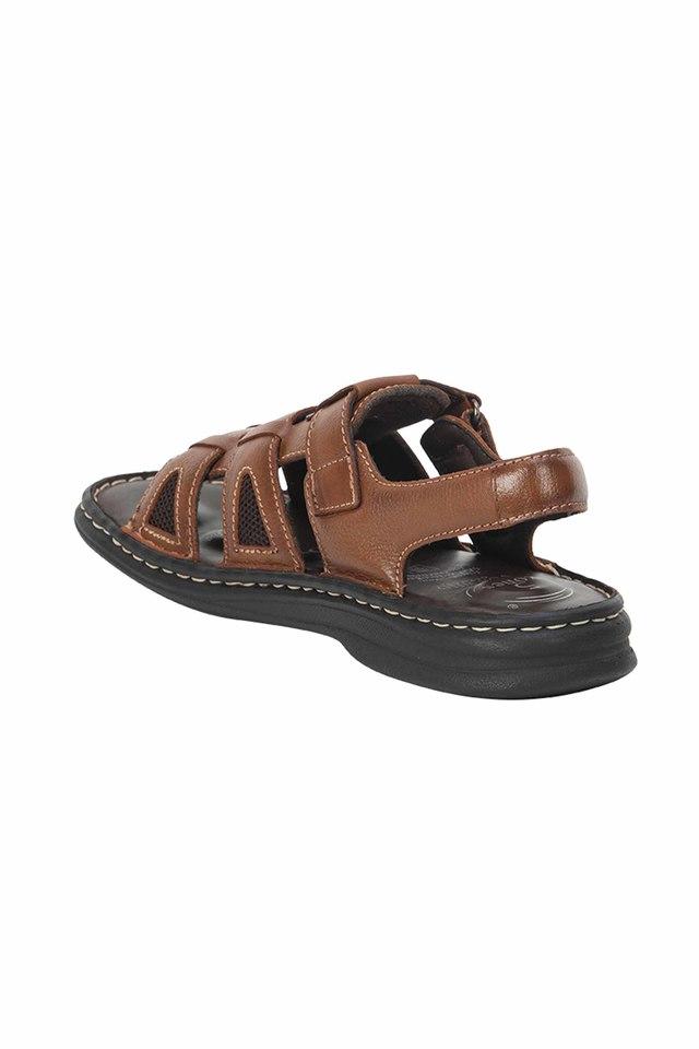 Buy VON WELLX Tan Mens Tan Sandals Rhys Shoppers Stop