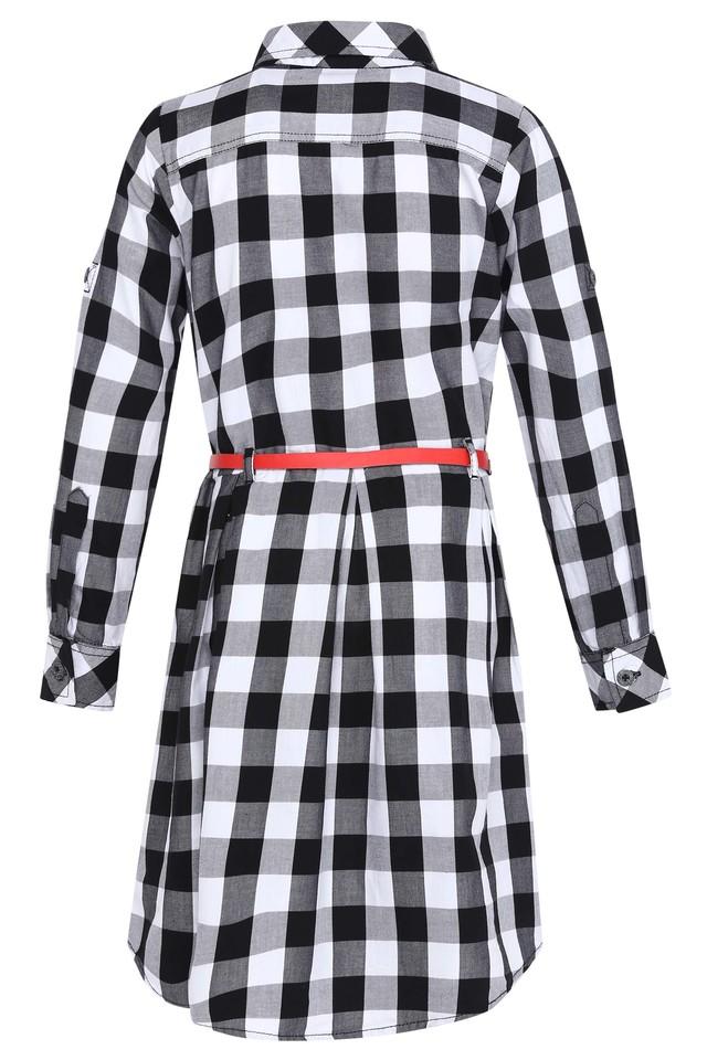 Long check cheap shirt dress