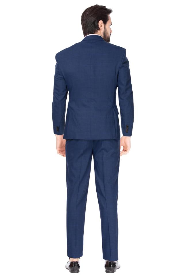 Mens Notched Lapel Check 2 Piece Suit