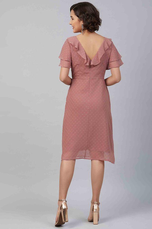 Dusty pink cheap casual dress