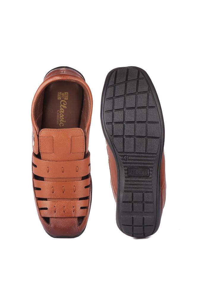 Red chief leather store chappal