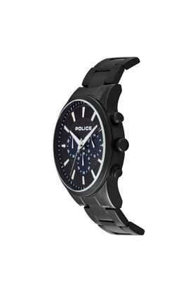 Police black metal outlet watch