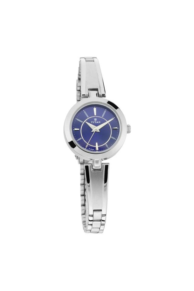 Titan analog blue 2025 dial women's watch