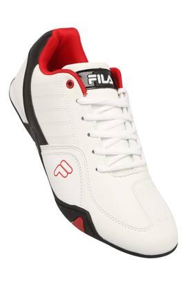 Buy FILA White Mens Lace Up Sports Shoes