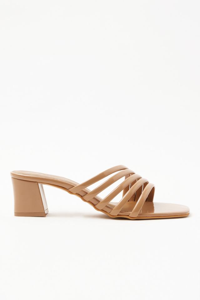 Nude discount block pumps