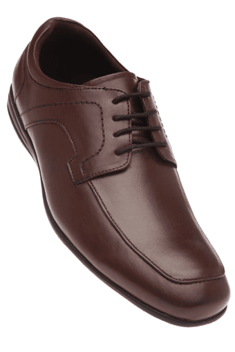 hush puppies mens brown leather casual shoes