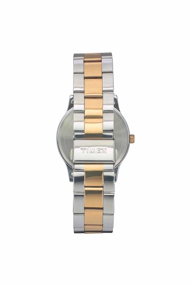 Jones New York Men and Women's Analog Shiny Two-Tone Metal