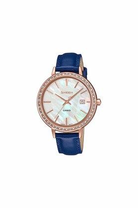 Casio sheen mother hot sale of pearl watch