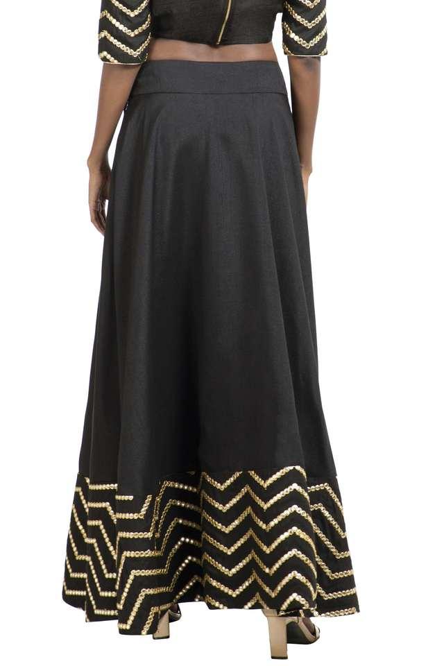 High waisted 2024 chevron maxi skirt