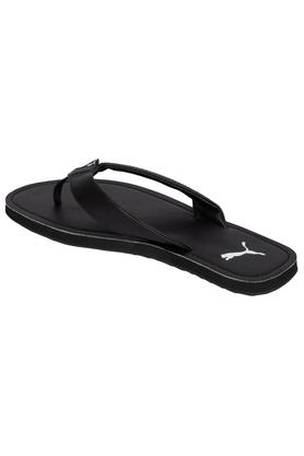 puma slippers black