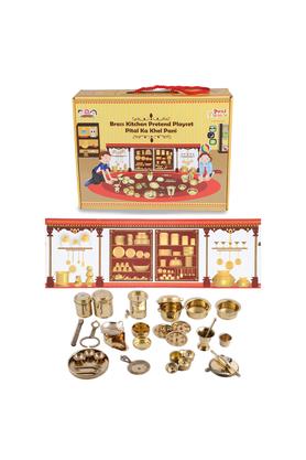 Brass kitchen online play set