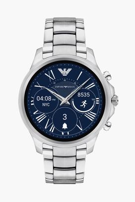 Armani stainless shop steel touchscreen smartwatch