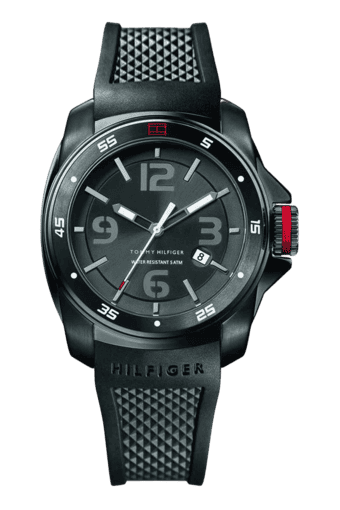 all black tommy hilfiger watch