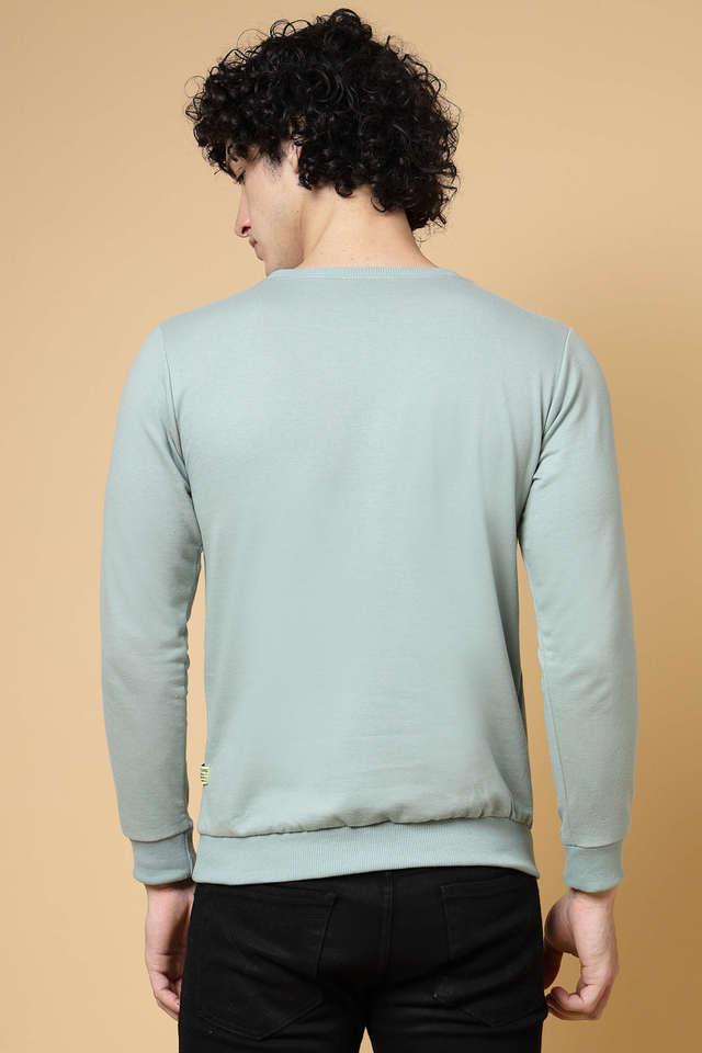 Buy Amante Solid Full Sleeve Round Neck Essential Fleece Sweatshirt Online