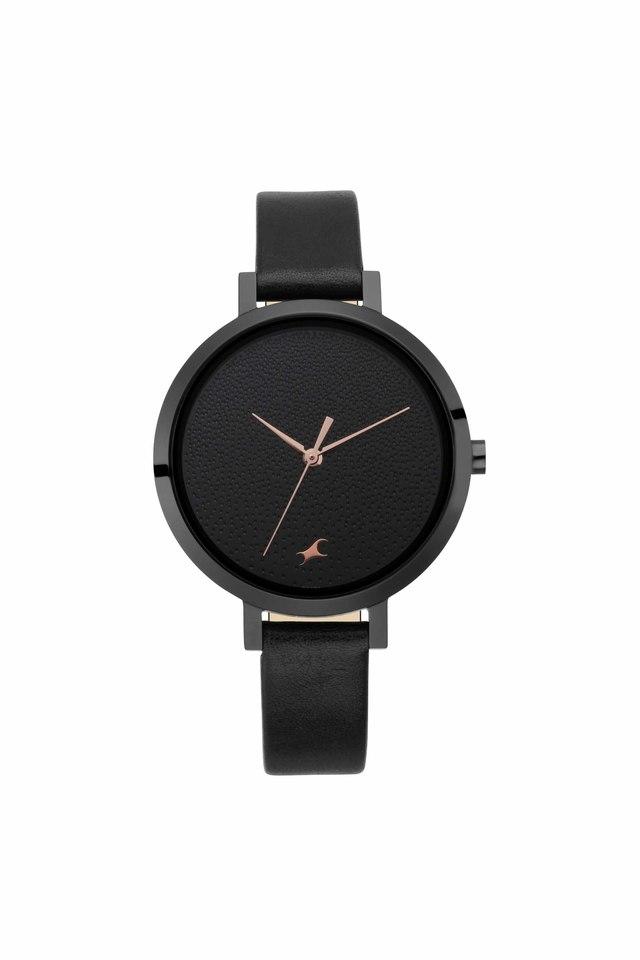 Womens Paint Me Black Dial Leather Analogue Watch 6230NL01