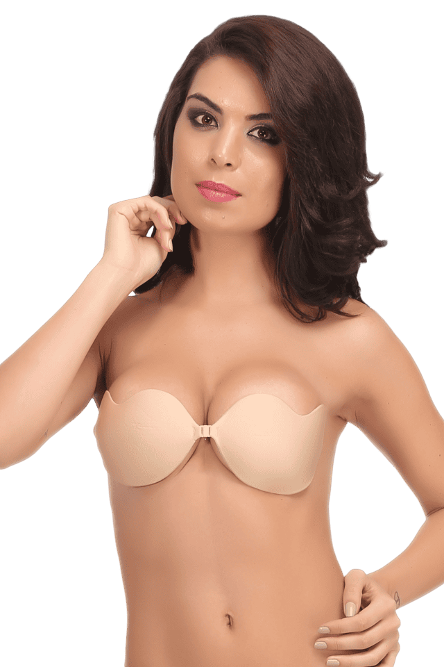 Womens Solid Stick On Bra