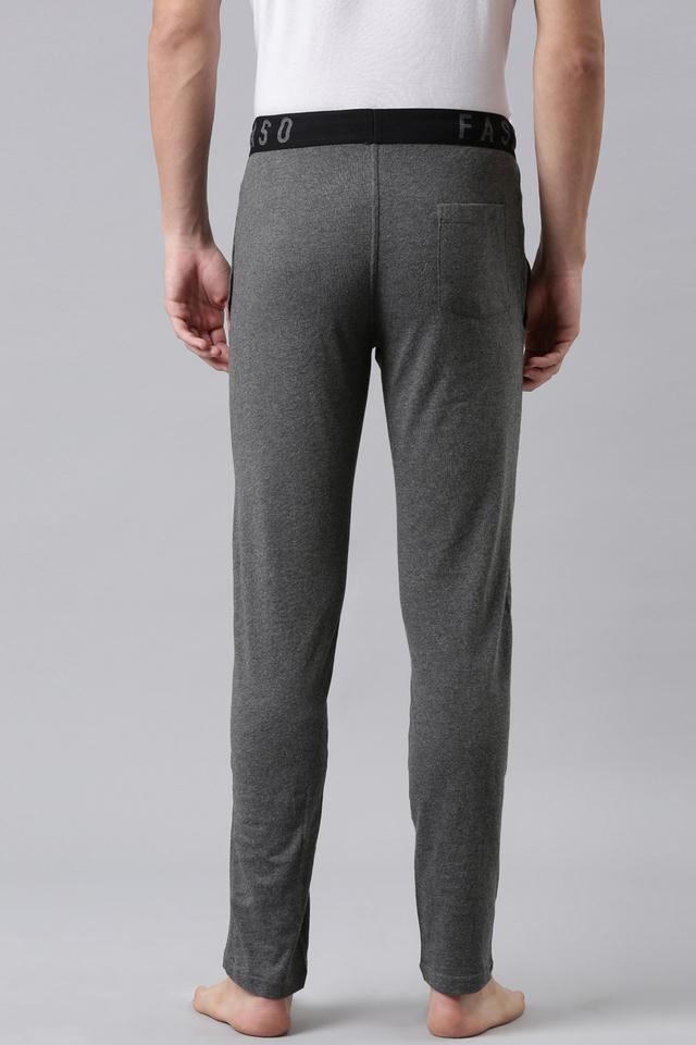 Solid Cotton Regular Fit Men's Track Pants