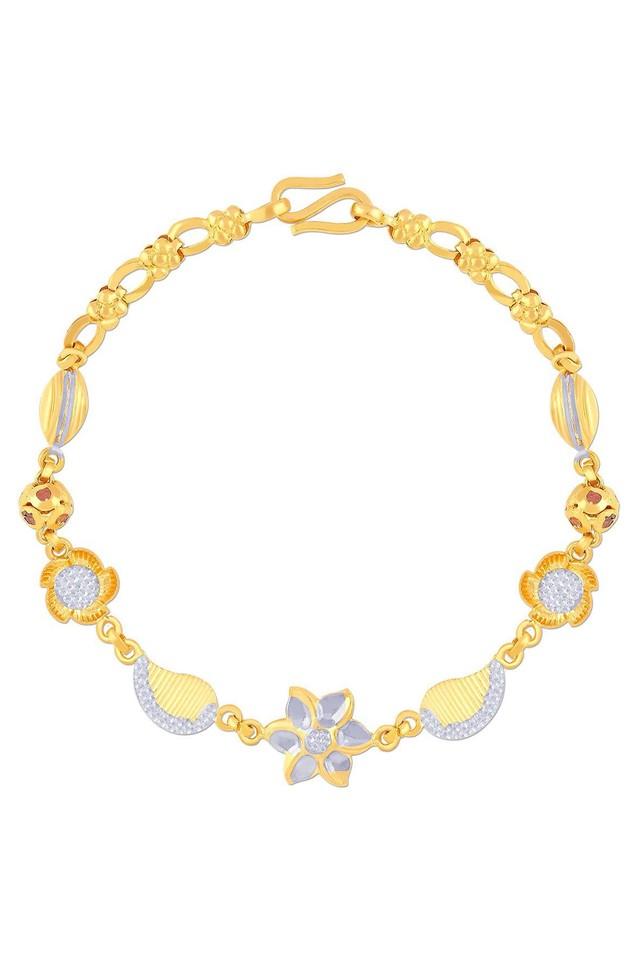 Amazon.com: 18K Solid Gold Bracelet for Women, Yellow Gold Diamond-cut  Beads Ball Bracelets Jewelry Mother's Day Gift for Mom, Wife, Girlfriend,  6.5