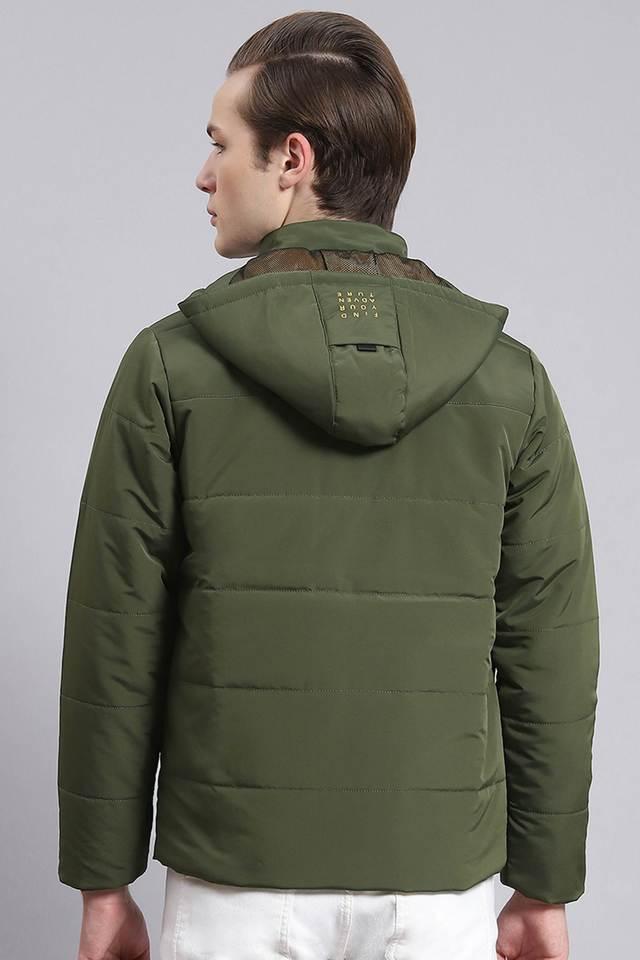 Buy Monte Carlo Women Polyester Blend Green Quilted Hooded Jacket online