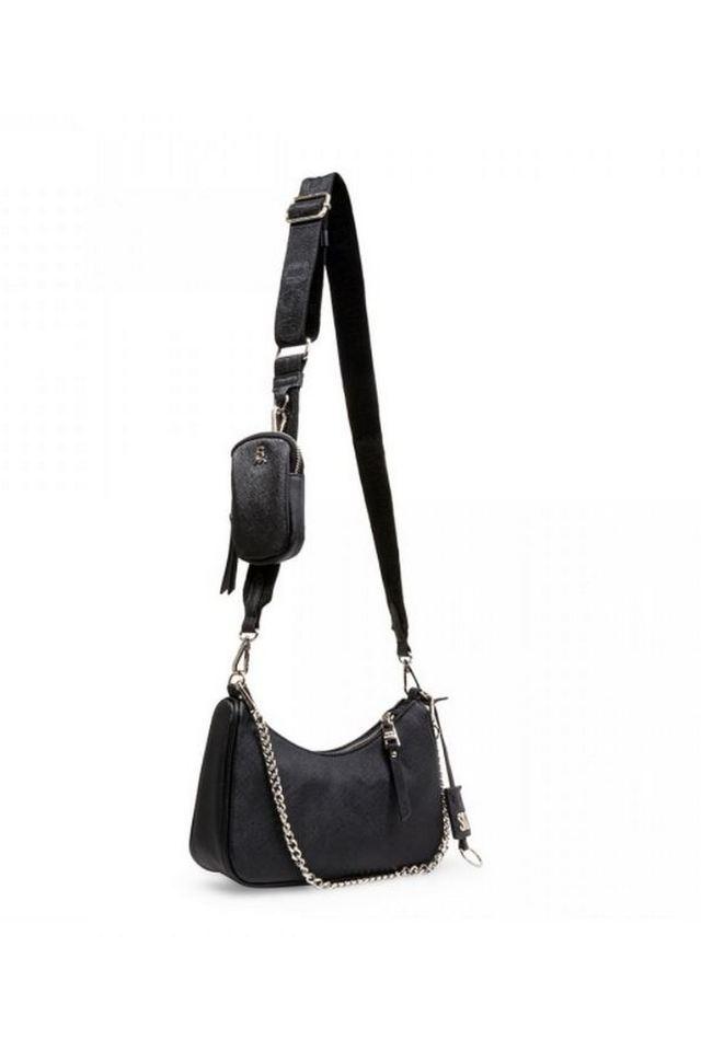 Steve Madden Bvital Crossbody Bag With Chain Strap in Black