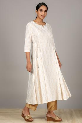 Off white hotsell anarkali kurta