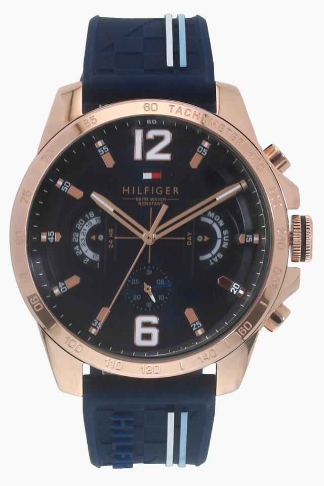 Tommy hilfiger analog blue deals dial men's watch