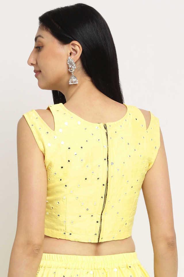 Yellow 2024 embellished top