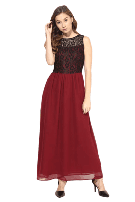 THE VANCA - Maroon Dresses - 2