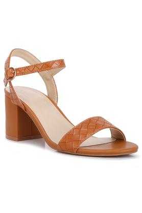 Tan two strap discount sandals