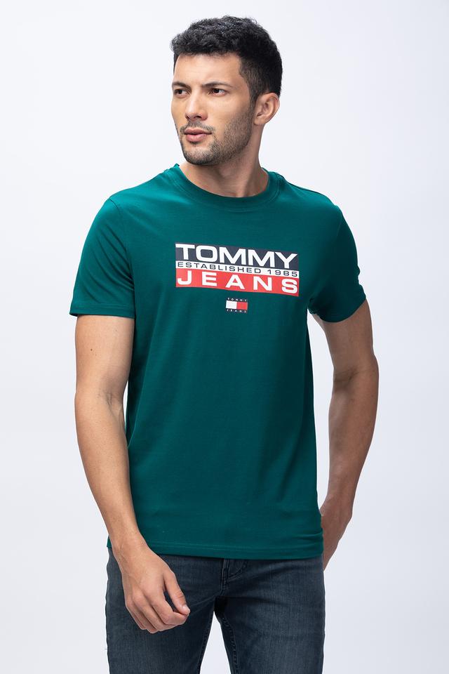 Tommy hilfiger best sale green t shirt