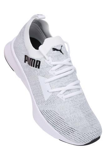puma grey sports shoes