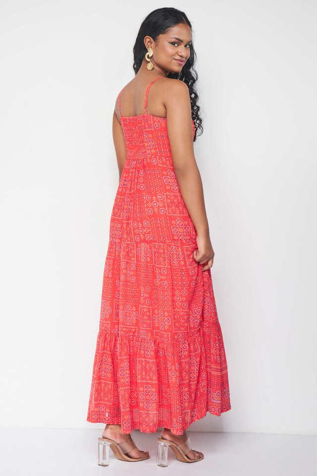 Printed Sweetheart Neck Polyester Women s Gown