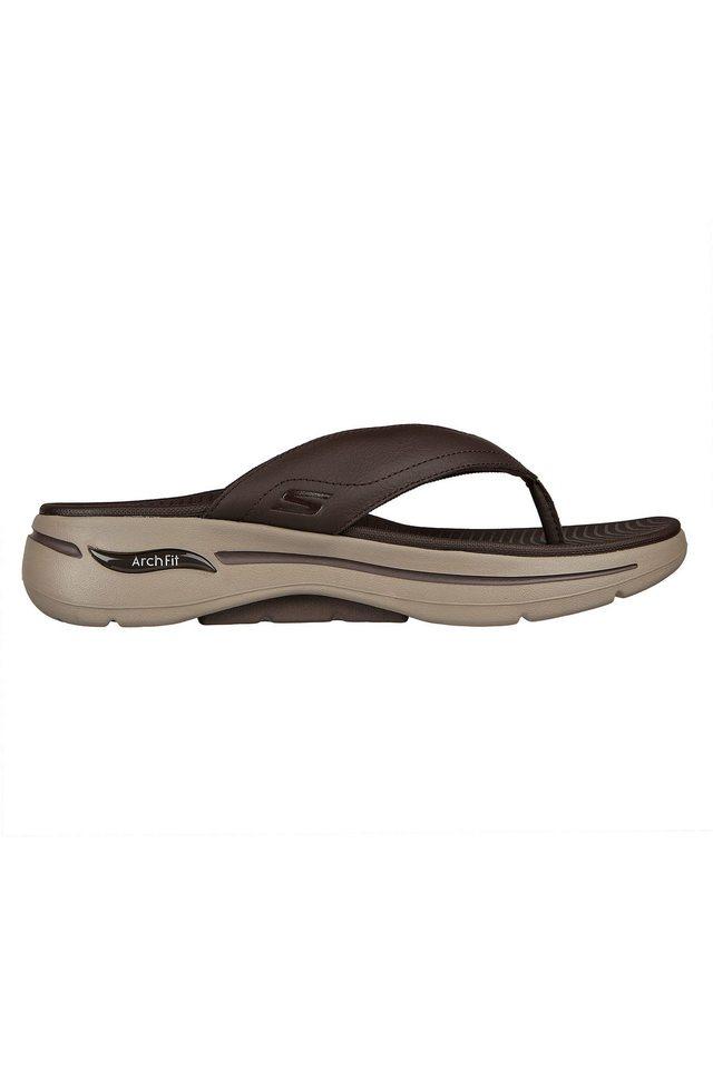 SKECHERS -  Brown Flip Flops - Main