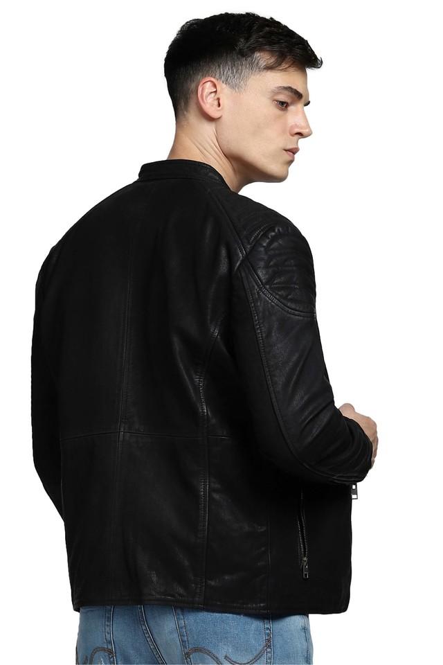 Buy Men Black Solid Casual Jacket Online - 699306 | Peter England